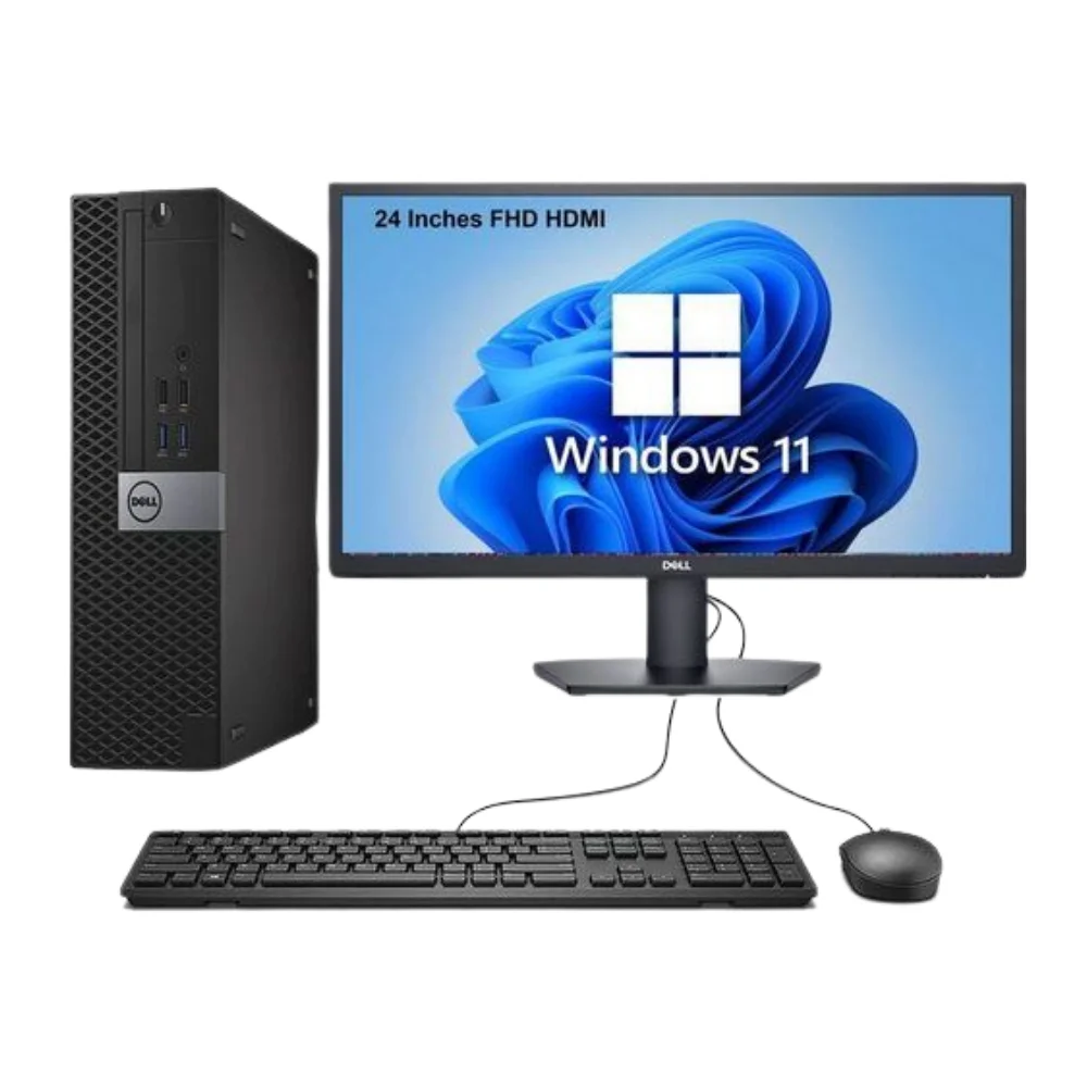 Refurbished Dell OptiPlex Desktop Bundle – Ex‑UK, Intel Core i5 6th Gen, 16GB RAM, 512GB SSD, 24" FHD Monitor + Keyboard & Mouse – Best Price in Kenya