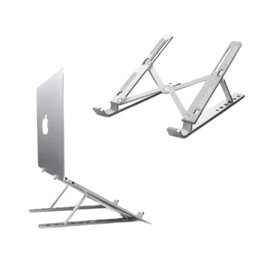 Foldable Adjustable Metal Laptop Stand – 7 Gears Ergonomic Portable Holder