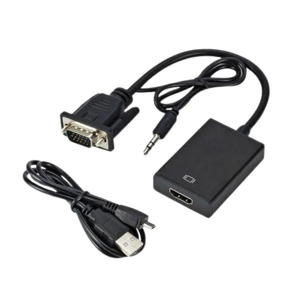 1.8M HDMI to VGA Cable – 1080P HDMI Male to VGA Male Video Converter Cord for Desktop & Laptop – Best Price in Kenya
