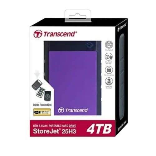 Transcend 4TB StoreJet 25H3 External Hard Drive – Shockproof, USB 3.2 – Nairobi Best Price